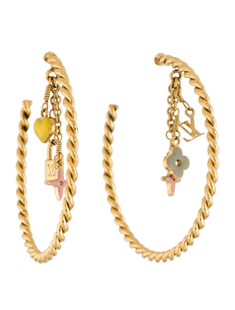 louis vuitton sweet monogram earrings|Louis Vuitton enamel earrings.